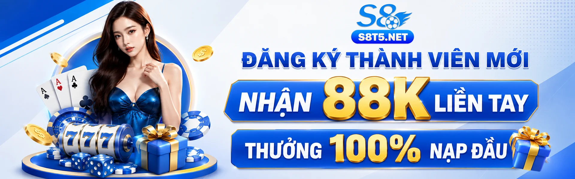 Đăng Ký Thành Viên Mới - Nhận 88K Liền Tay - Thưởng 100% Nạp Đầu